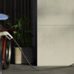 Electric vehicle charging at a residential home in Auckland