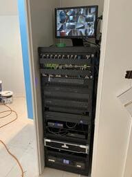 A centralised rack to manage the systems and allow for future upgrades.