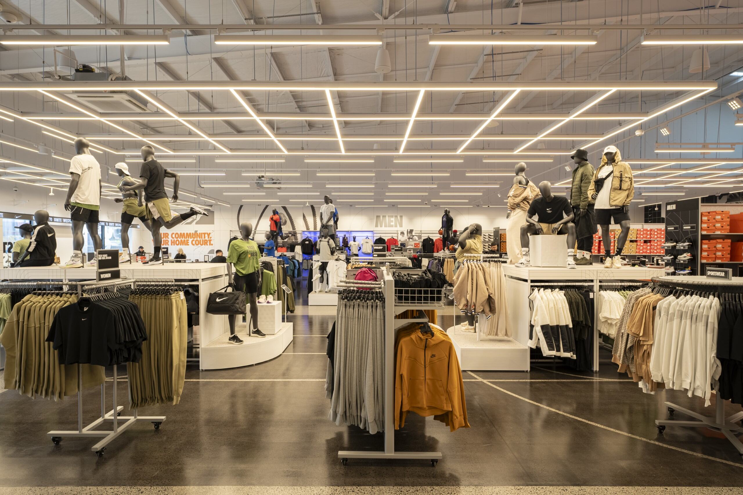 Nike Unite Westgate with integrated retail AV and in-store audio system
