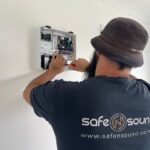 Safe N Sound electrician carrying out electrical work in an Auckland home