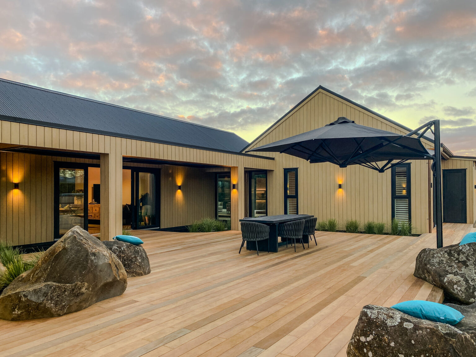 Mangatawhiri Modern Country Home with Smart Home Automation and AV Integration
