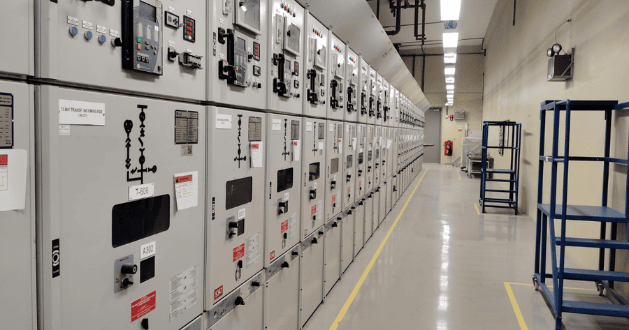 Commercial electrical switchboard in a New Zealand industrial facility