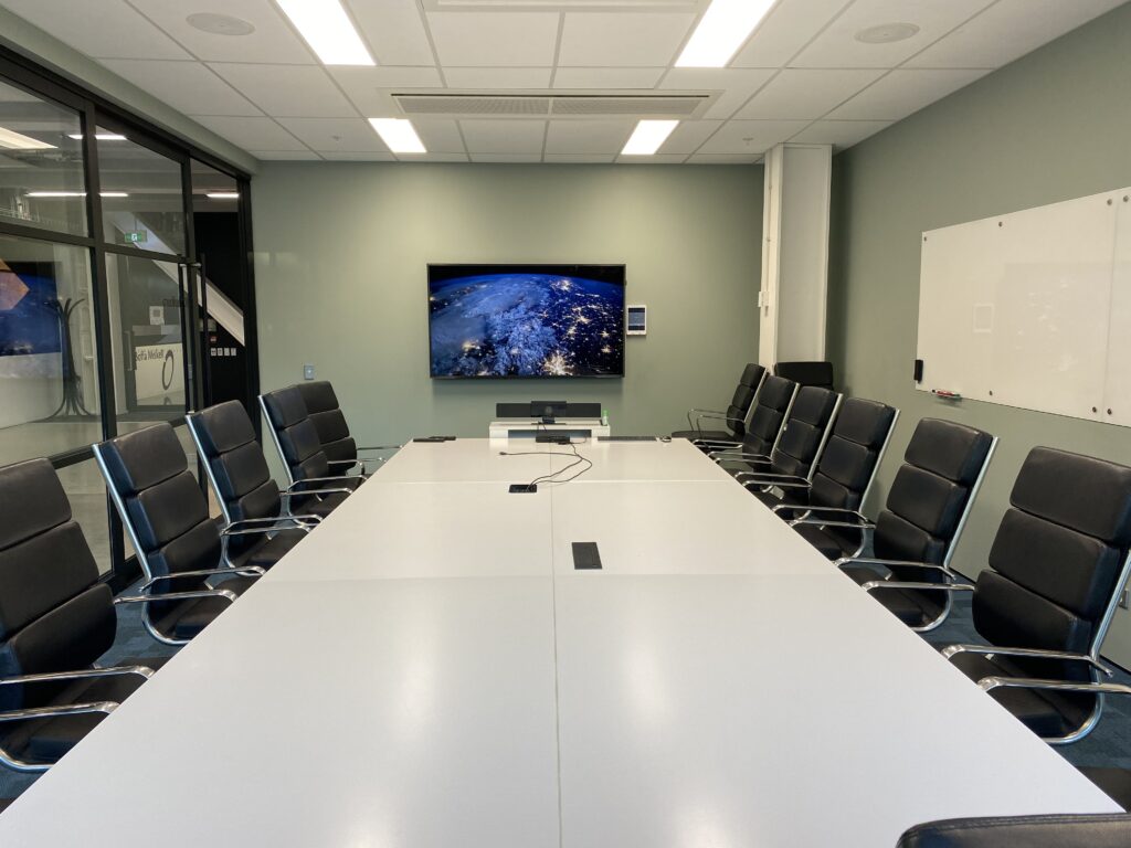 Boffa Miskell Christchurch with integrated workplace AV system