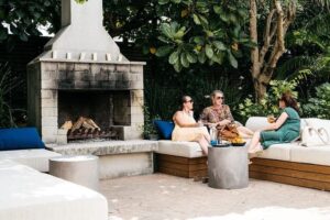 Three Seven Two Waiheke Island with integrated restaurant audio and AV system